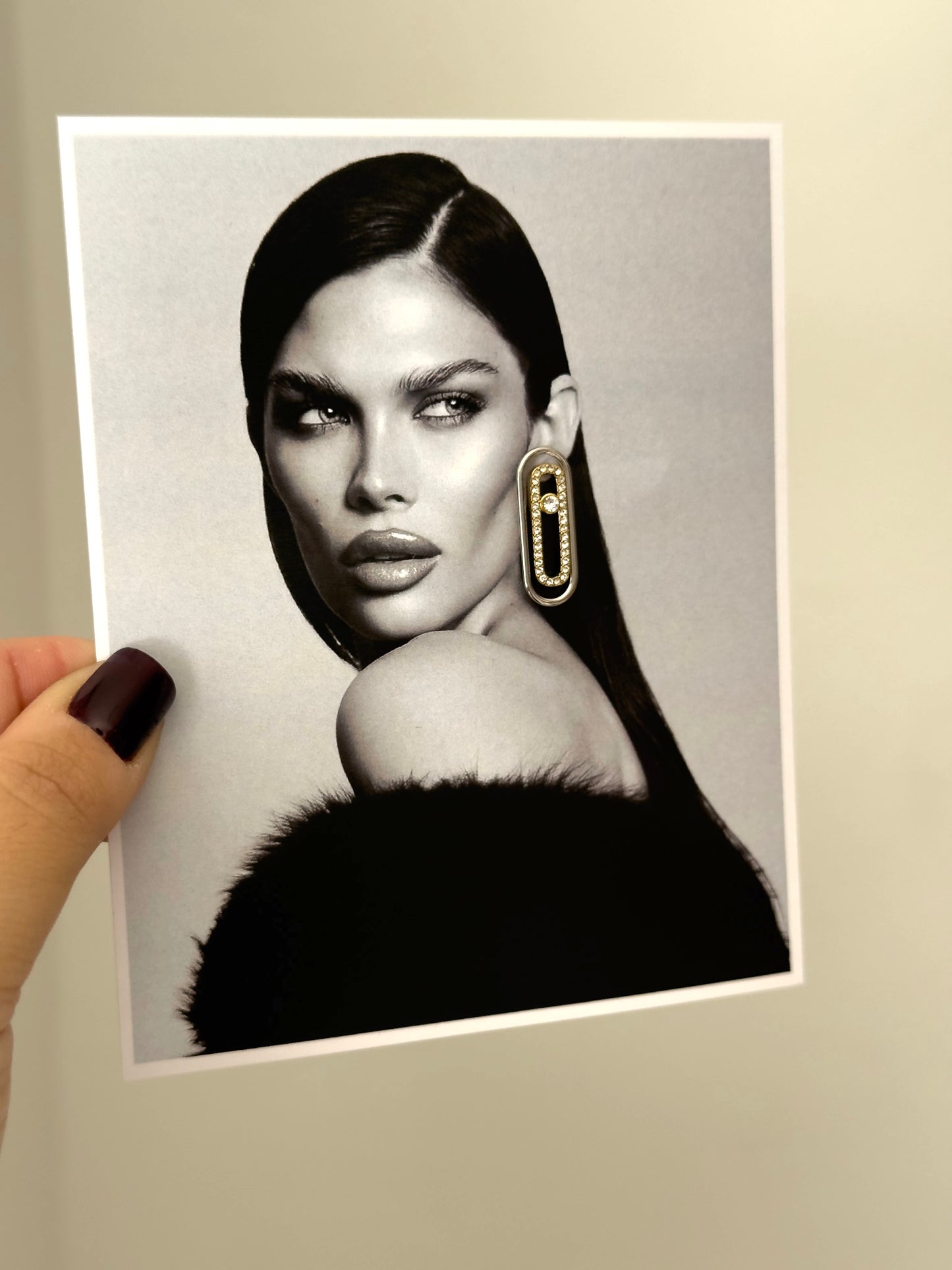 Mixed messikā earrings