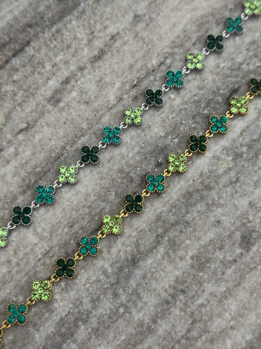 Emerald glam necklace