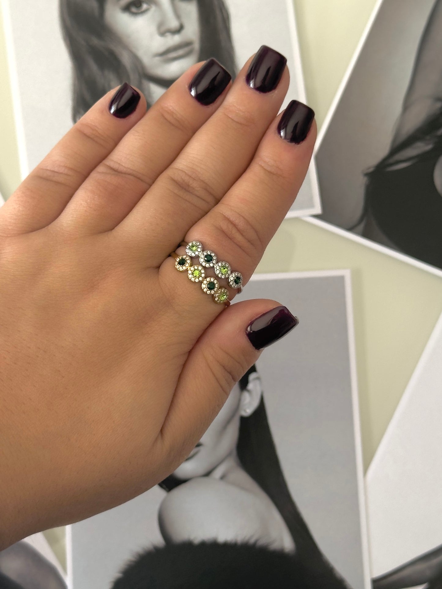 🟢 glam ring