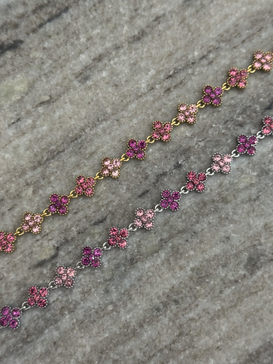 Pink glam necklace