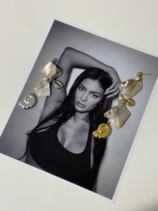 Natural shell earrings