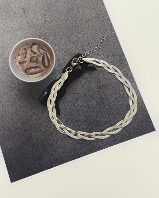 Twisted snake anklet