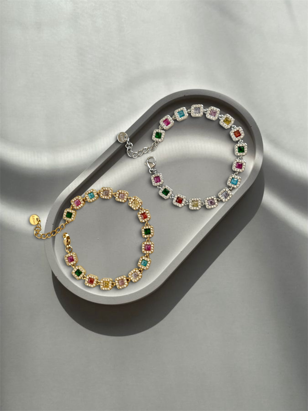 Colourful riviera bracelet