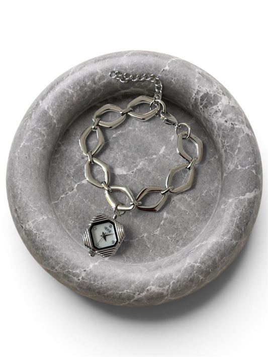 Azure silver premium watch