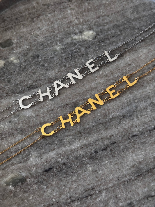 Cc logo necklace